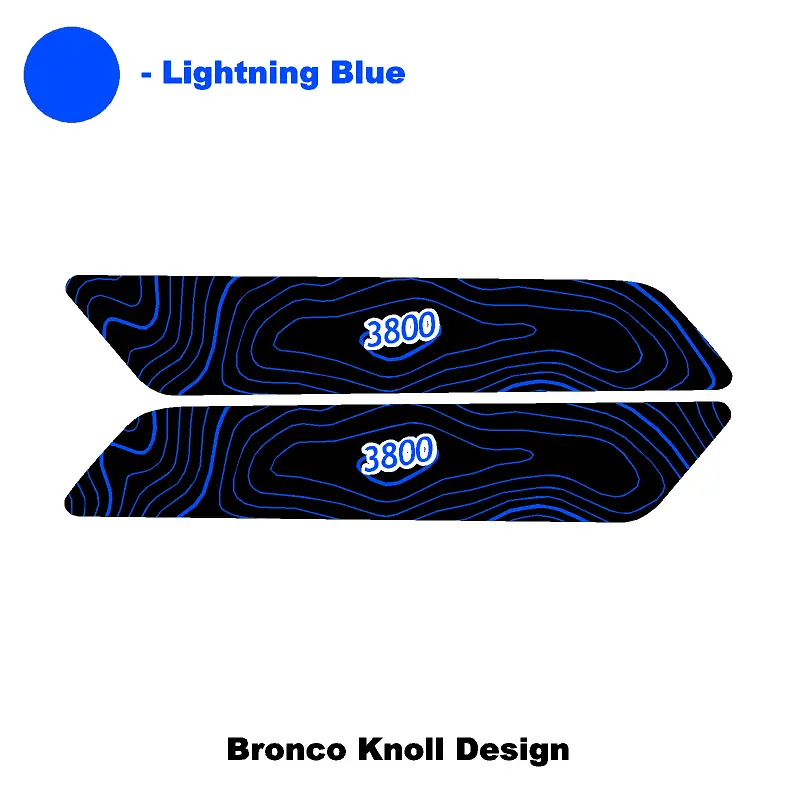 Topo Interior Front Door Grab Handle Overlay Kit (Printed + Laser Series) - 2021+ Bronco 50