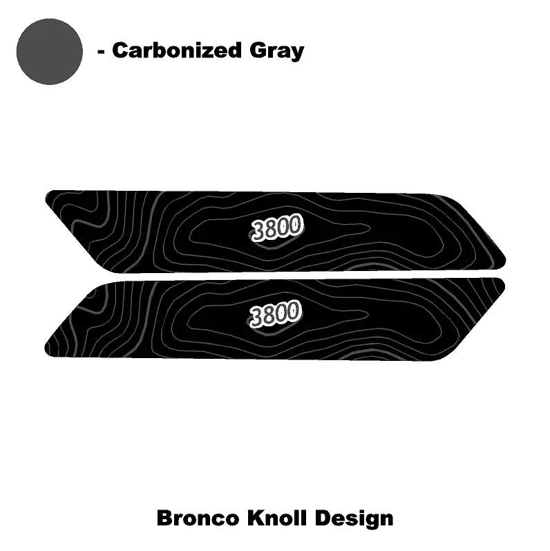 Topo Interior Front Door Grab Handle Overlay Kit (Printed + Laser Series) - 2021+ Bronco 53