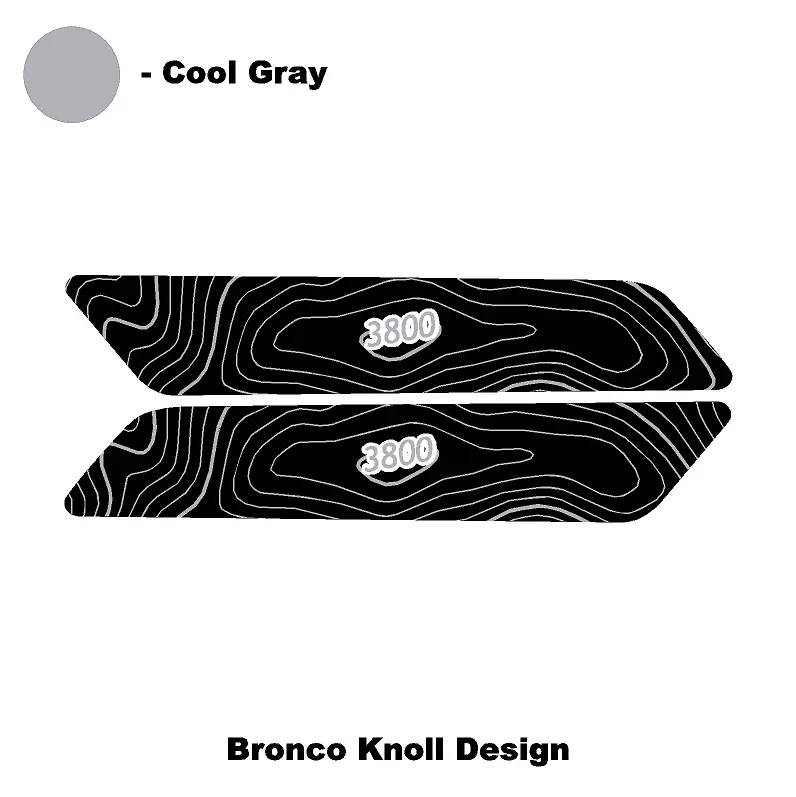 Topo Interior Front Door Grab Handle Overlay Kit (Printed + Laser Series) - 2021+ Bronco 55