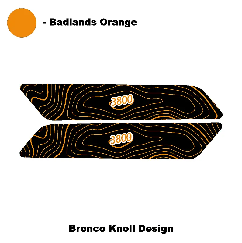 Topo Interior Front Door Grab Handle Overlay Kit (Printed + Laser Series) - 2021+ Bronco 55