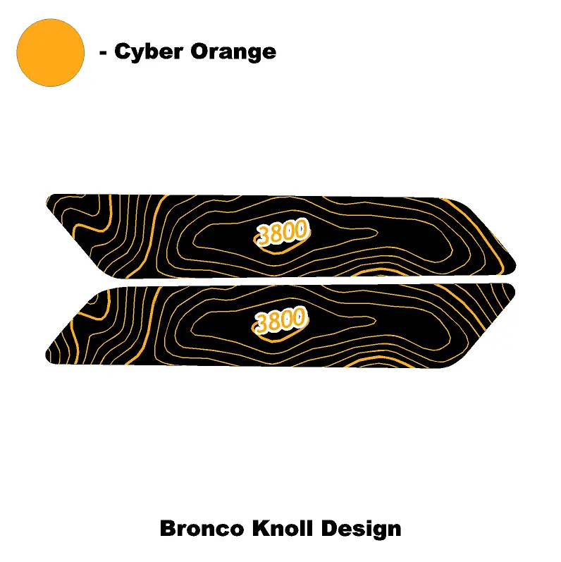 Topo Interior Front Door Grab Handle Overlay Kit (Printed + Laser Series) - 2021+ Bronco 56