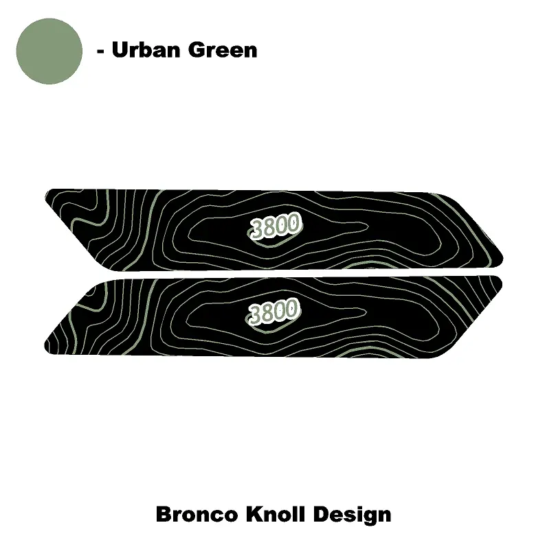 Topo Interior Front Door Grab Handle Overlay Kit (Printed + Laser Series) - 2021+ Bronco 57