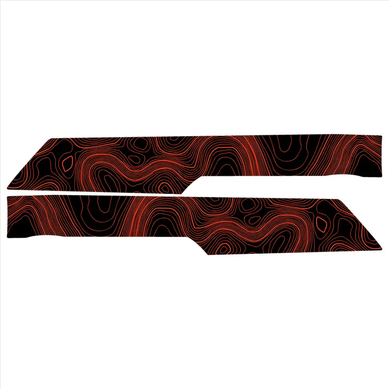 Topo Rear Interior Lower Door Card Insert Overlays (Printed Series) - 2021+ Bronco 4 Door 10