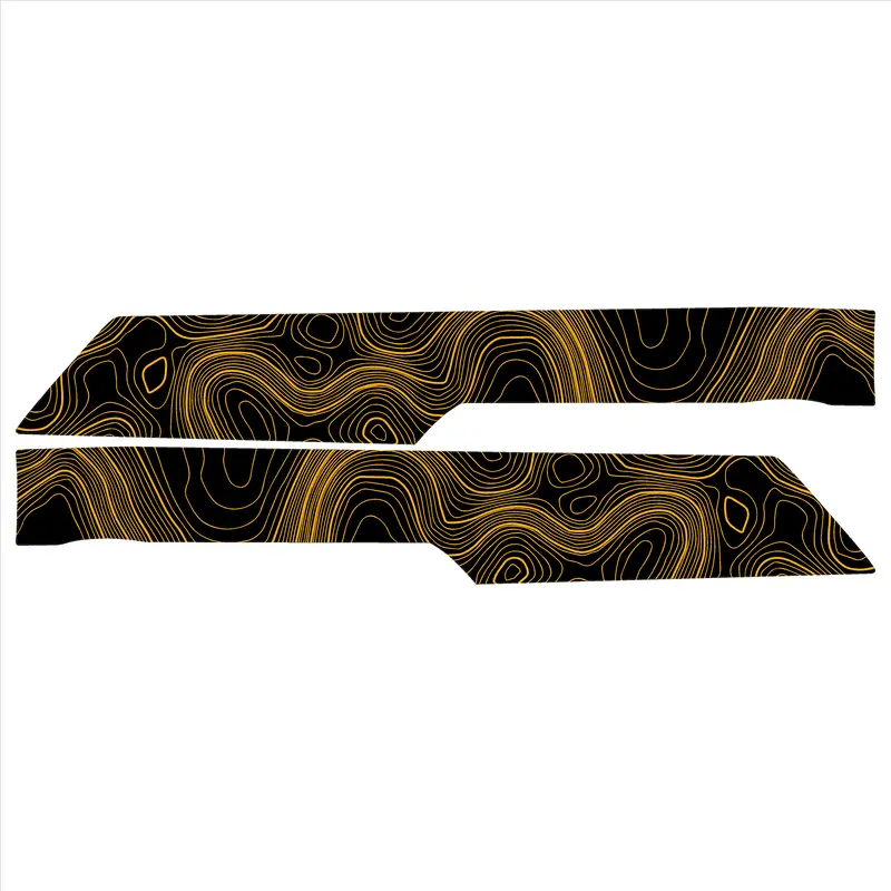 Topo Rear Interior Lower Door Card Insert Overlays (Printed Series) - 2021+ Bronco 4 Door 12