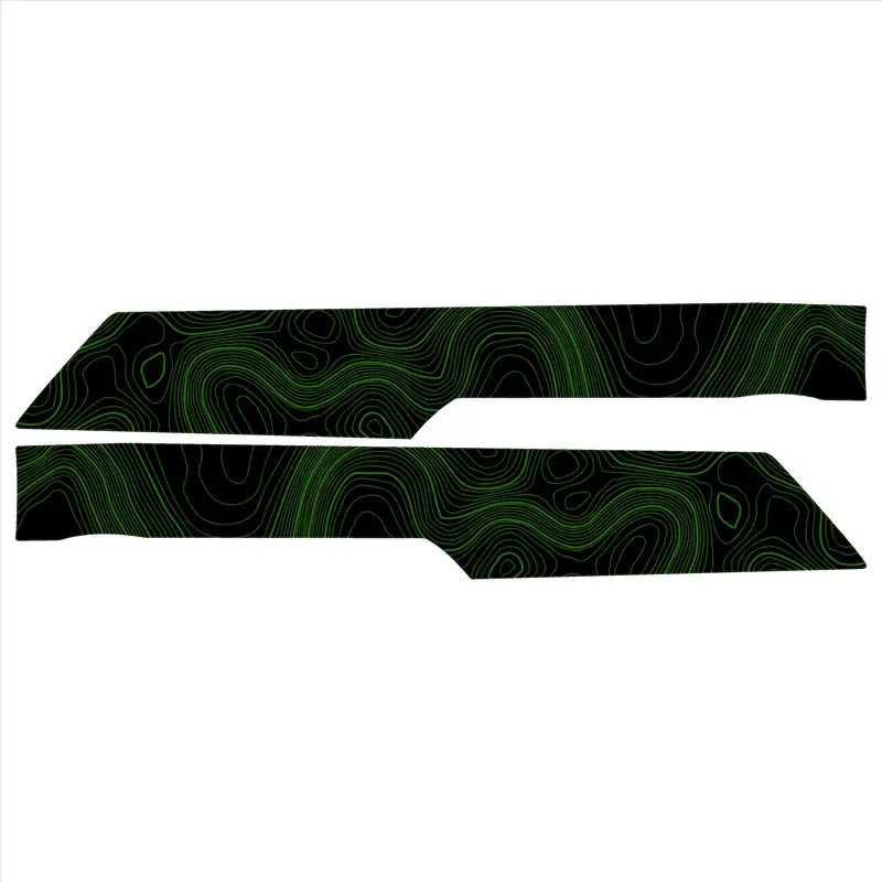 Topo Rear Interior Lower Door Card Insert Overlays (Printed Series) - 2021+ Bronco 4 Door 13