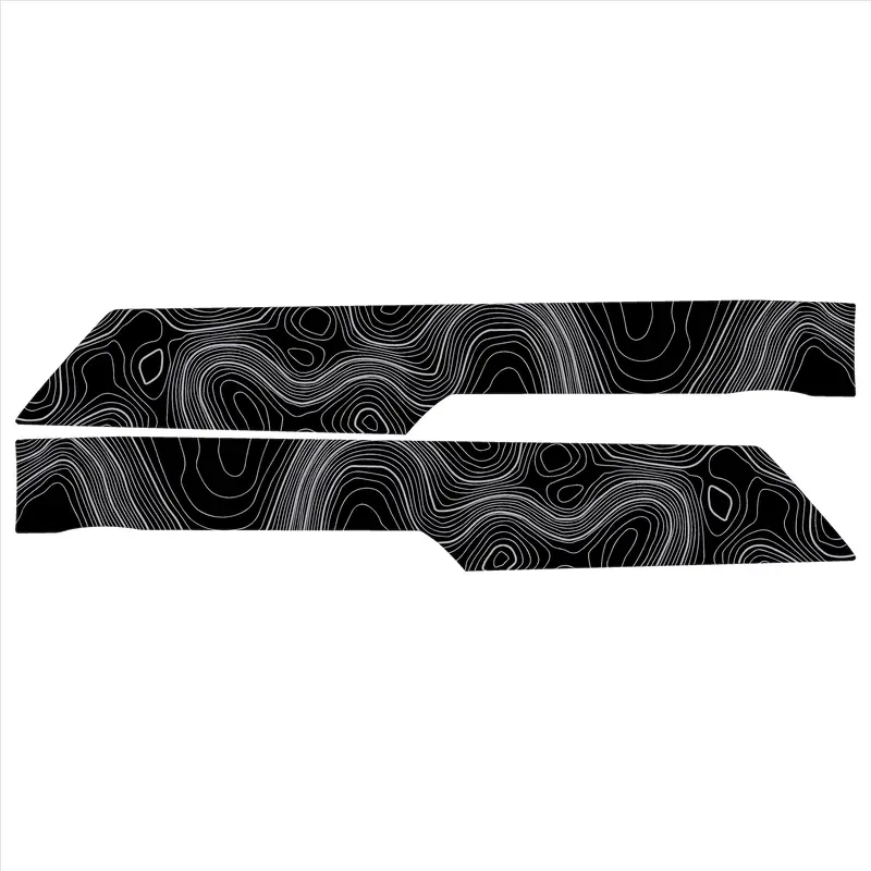 Topo Rear Interior Lower Door Card Insert Overlays (Printed Series) - 2021+ Bronco 4 Door 20