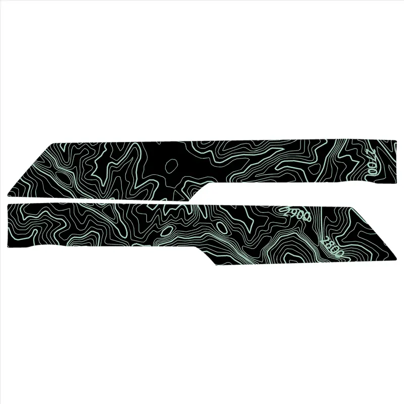 Topo Rear Interior Lower Door Card Insert Overlays (Printed Series) - 2021+ Bronco 4 Door 28