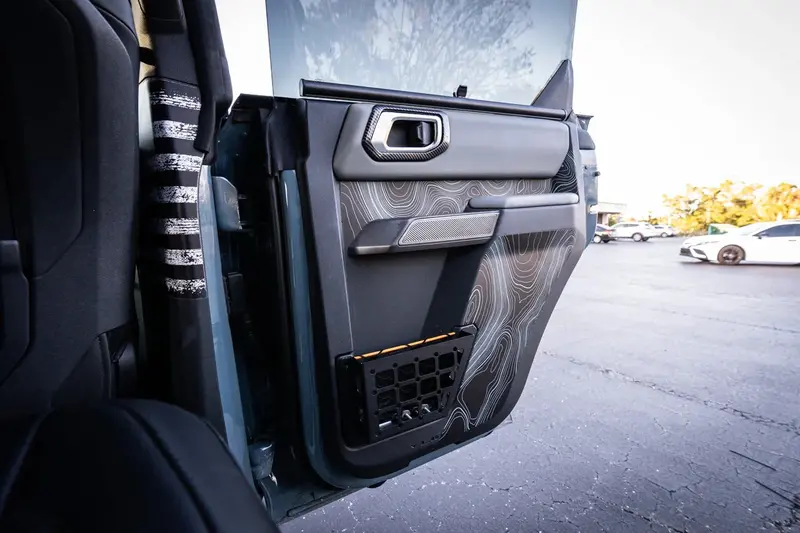 Topo Rear Interior Lower Door Card Insert Overlays (Printed Series) - 2021+ Bronco 4 Door 4