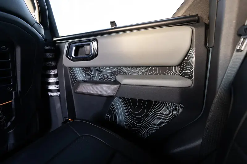 Topo Rear Interior Lower Door Card Insert Overlays (Printed Series) - 2021+ Bronco 4 Door 5