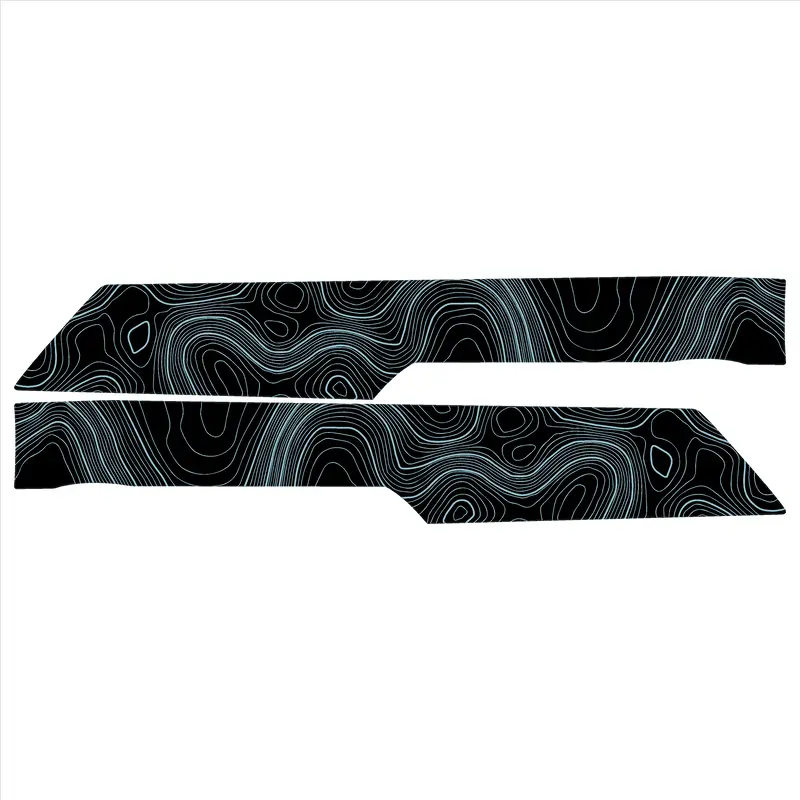 Topo Rear Interior Lower Door Card Insert Overlays (Printed Series) - 2021+ Bronco 4 Door 8