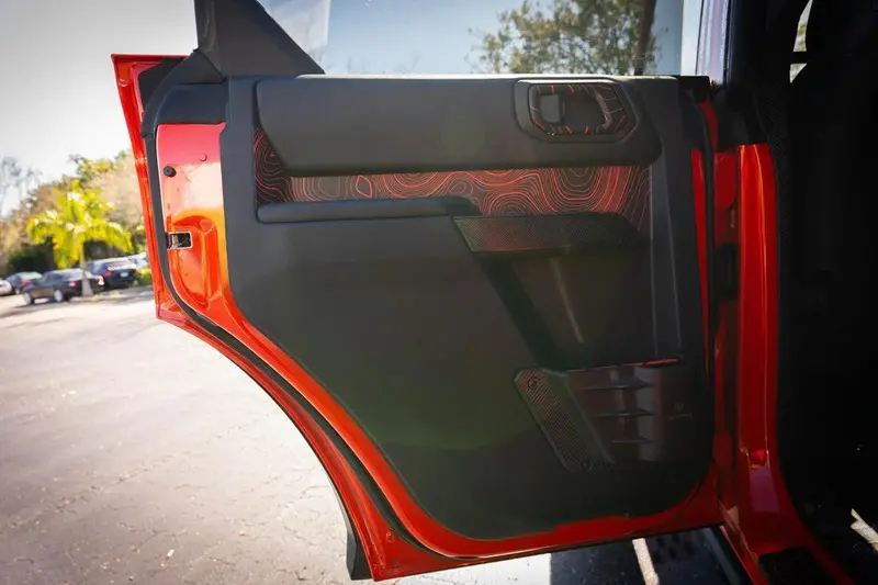 Topo Rear Interior Upper Door Card Insert Overlays (Printed Series) - 2021+ Bronco 4 Door 10