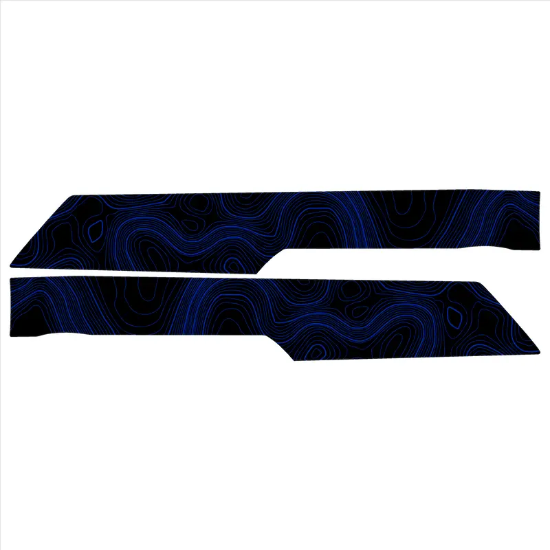 Topo Rear Interior Upper Door Card Insert Overlays (Printed Series) - 2021+ Bronco 4 Door 11
