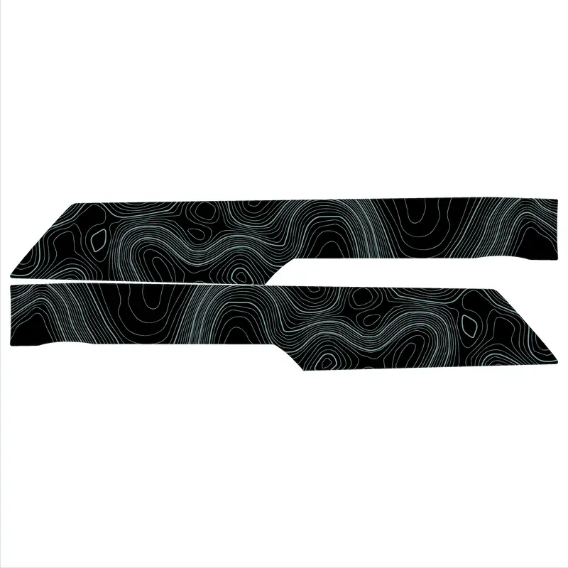 Topo Rear Interior Upper Door Card Insert Overlays (Printed Series) - 2021+ Bronco 4 Door 12