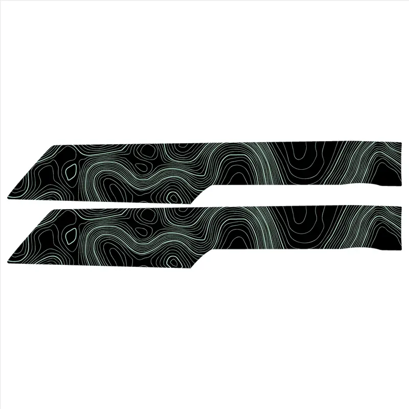 Topo Rear Interior Upper Door Card Insert Overlays (Printed Series) - 2021+ Bronco 4 Door 14
