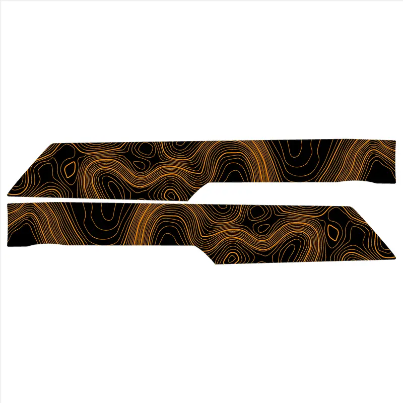 Topo Rear Interior Upper Door Card Insert Overlays (Printed Series) - 2021+ Bronco 4 Door 16
