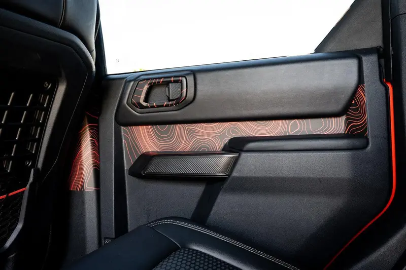 Topo Rear Interior Upper Door Card Insert Overlays (Printed Series) - 2021+ Bronco 4 Door 2