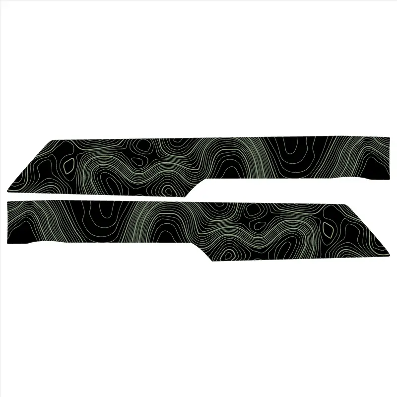 Topo Rear Interior Upper Door Card Insert Overlays (Printed Series) - 2021+ Bronco 4 Door 27