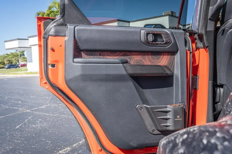 Topo Rear Interior Upper Door Card Insert Overlays (Printed Series) - 2021+ Bronco 4 Door 5