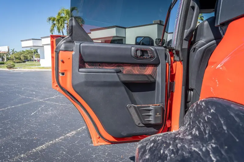 Topo Rear Interior Upper Door Card Insert Overlays (Printed Series) - 2021+ Bronco 4 Door 6