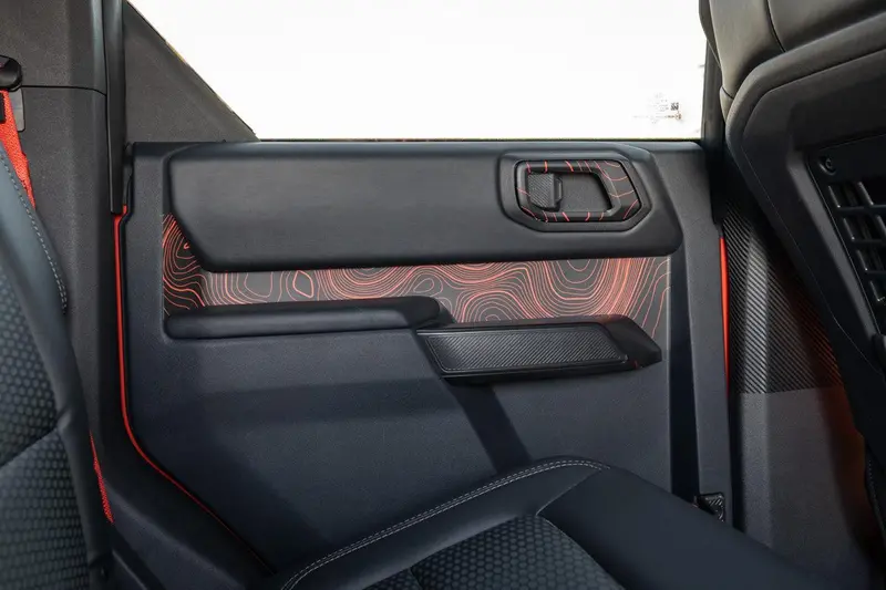 Topo Rear Interior Upper Door Card Insert Overlays (Printed Series) - 2021+ Bronco 4 Door 7
