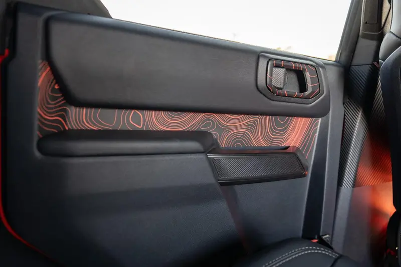 Topo Rear Interior Upper Door Card Insert Overlays (Printed Series) - 2021+ Bronco 4 Door 8