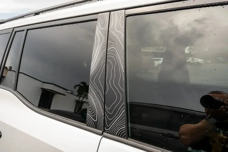 Topographic B Pillar Overlays - 2024+ Land Cruiser / Gx 550 1