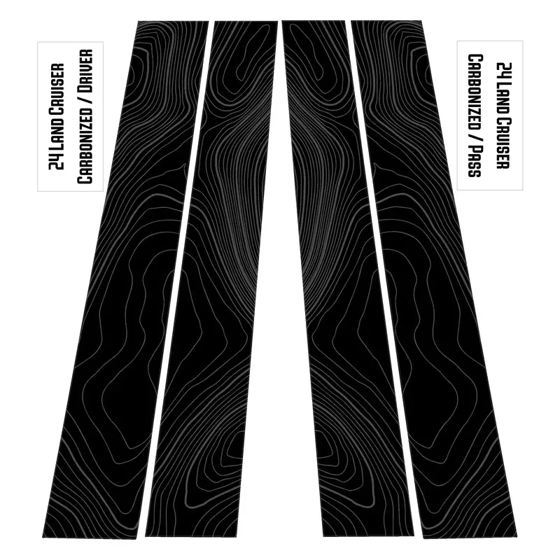 Topographic B Pillar Overlays - 2024+ Land Cruiser / Gx 550 3