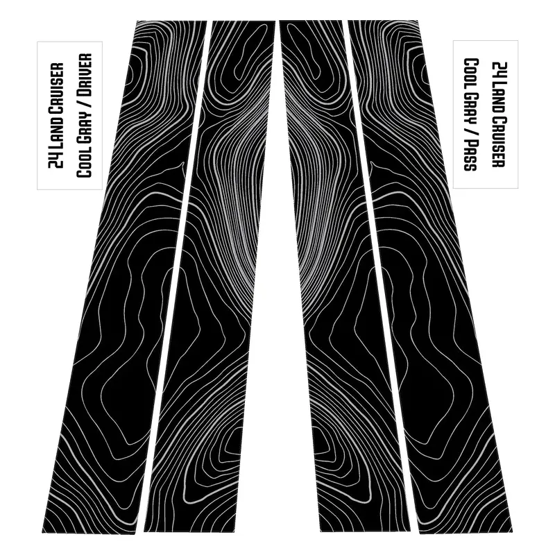 Topographic B Pillar Overlays - 2024+ Land Cruiser / Gx 550 4
