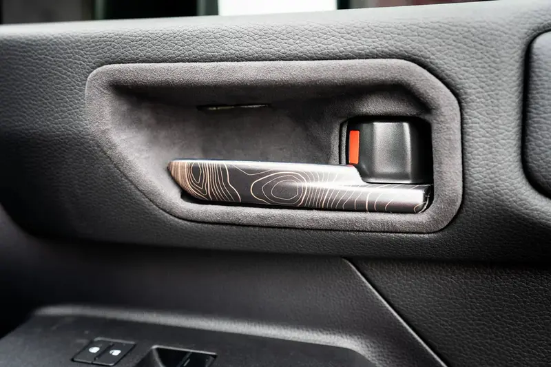 Topographic Interior Door Handle Overlays - 2024+ Land Cruiser 1