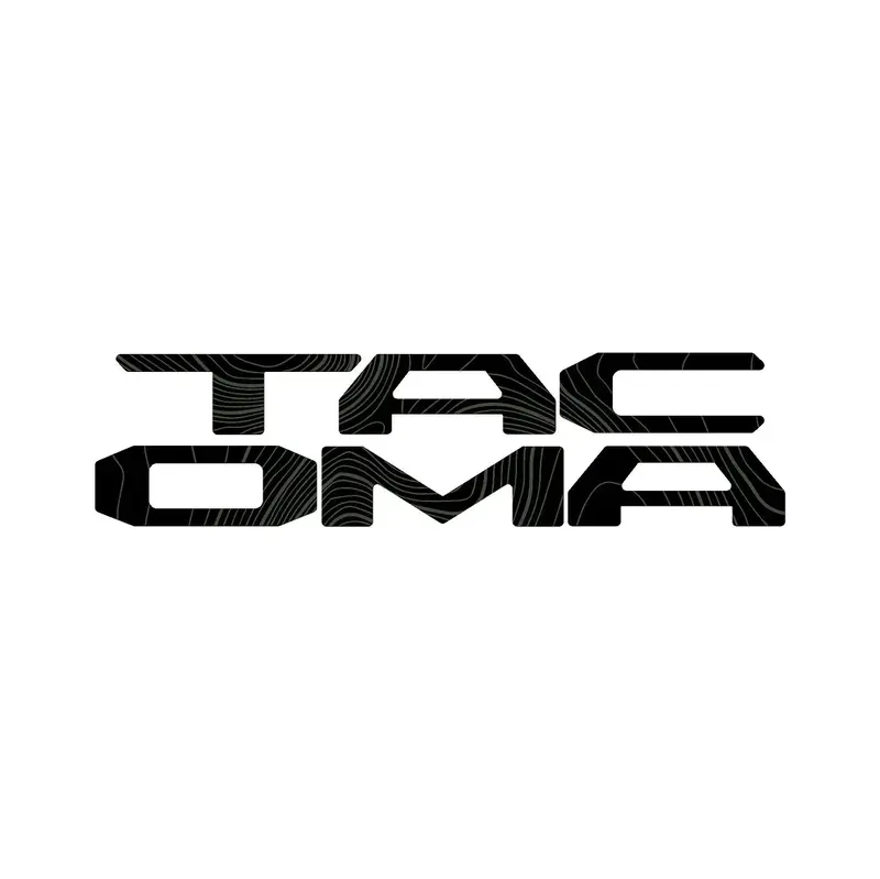 Topographic Map Tailgate Inlay Letters - 2024+ Tacoma 3