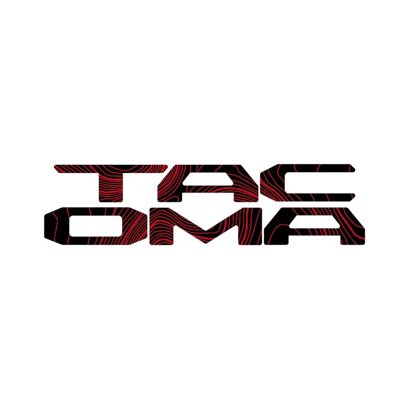 Topographic Map Tailgate Inlay Letters - 2024+ Tacoma 6