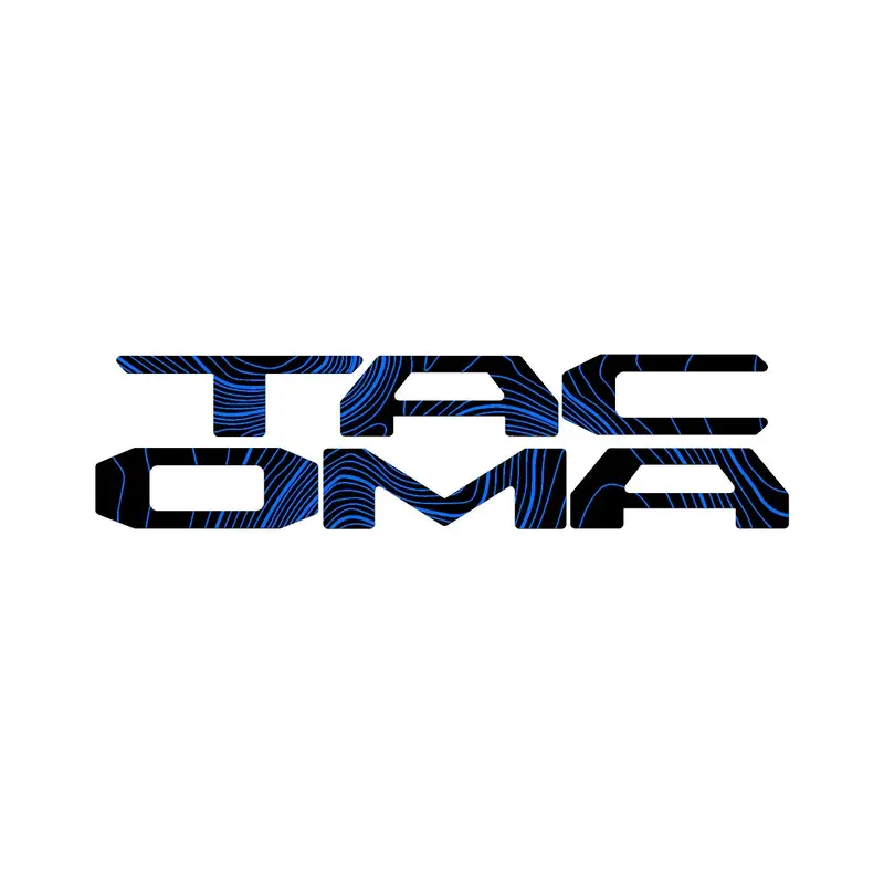 Topographic Map Tailgate Inlay Letters - 2024+ Tacoma 6
