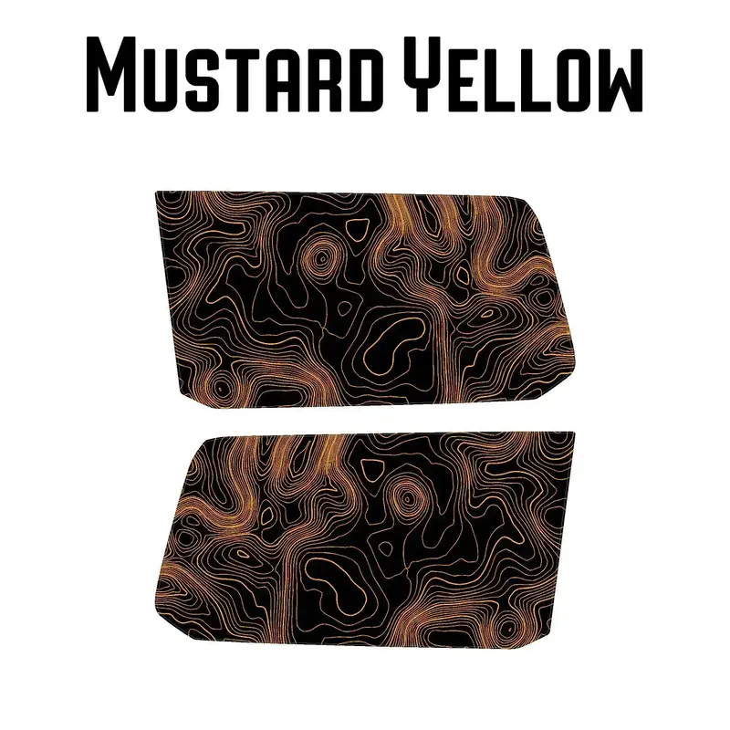 Topographic Rear Window Map Overlays V3 (Perforated) - 2024+ Land Cruiser 11