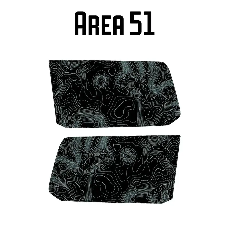 Topographic Rear Window Map Overlays V3 (Perforated) - 2024+ Land Cruiser 6