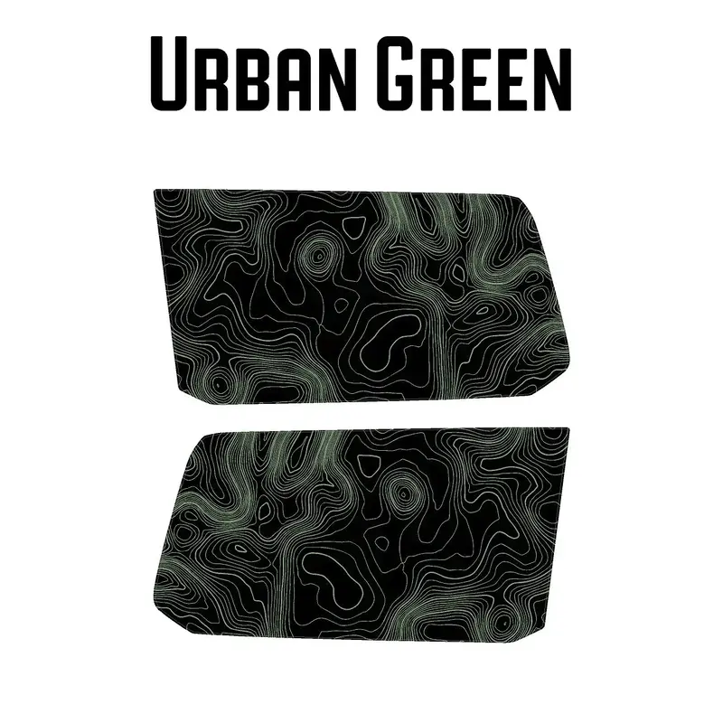 Topographic Rear Window Map Overlays V3 (Perforated) - 2024+ Land Cruiser 8