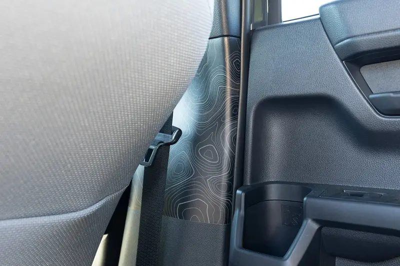 Topographic Seatbelt Panel Protection - 2024+ Tacoma / 2025+ 4Runner 3