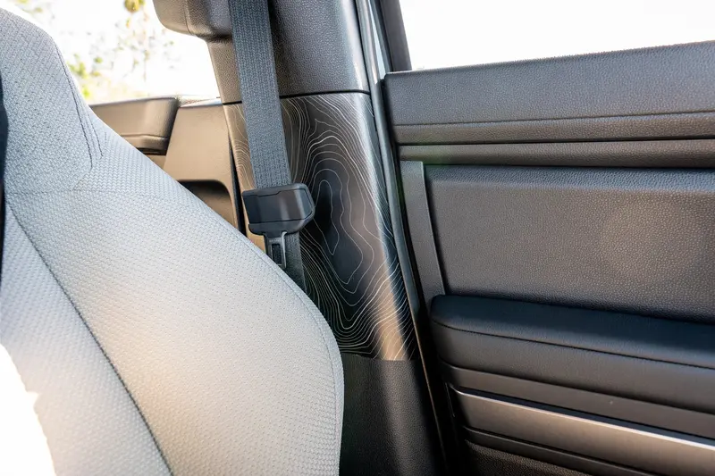Topographic Seatbelt Panel Protection - 2024+ Tacoma / 2025+ 4Runner 4