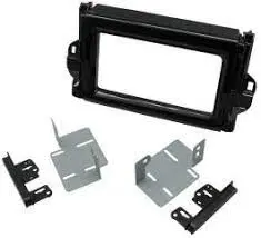 Toyota Fortuner 2015 - 2021 Double Din Fitting Kit (With Toyota Sides) (Gloss Black) 1