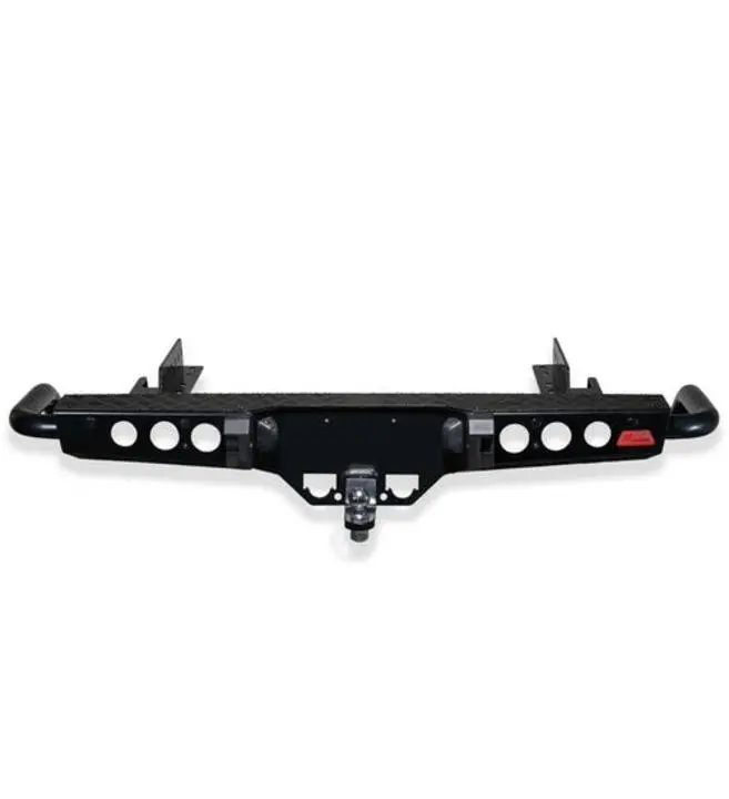 Toyota Hilux 1997-2004 022-03 Jack Rear Bar With Black Step Plate Package 1