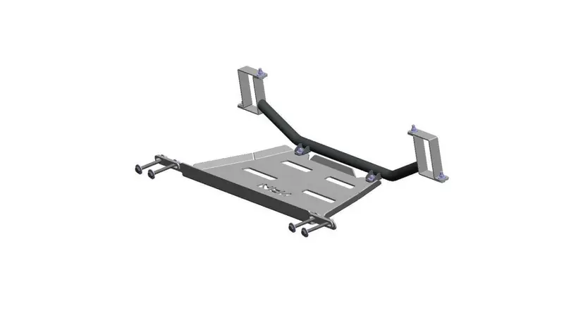 Transfer Box Skid Plate - Al - Toyota Hilux Revo 1