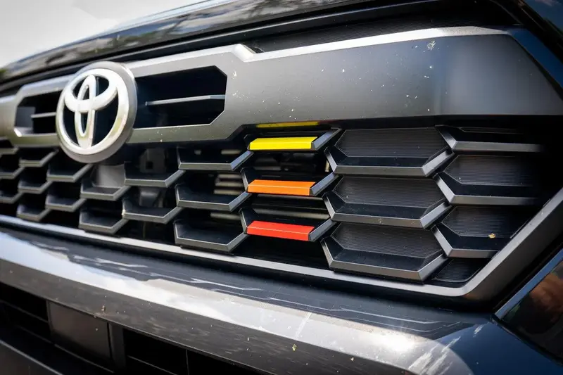 Trd Style Heritage Grille Tri Bar Overlays - 2024+ Tacoma 1
