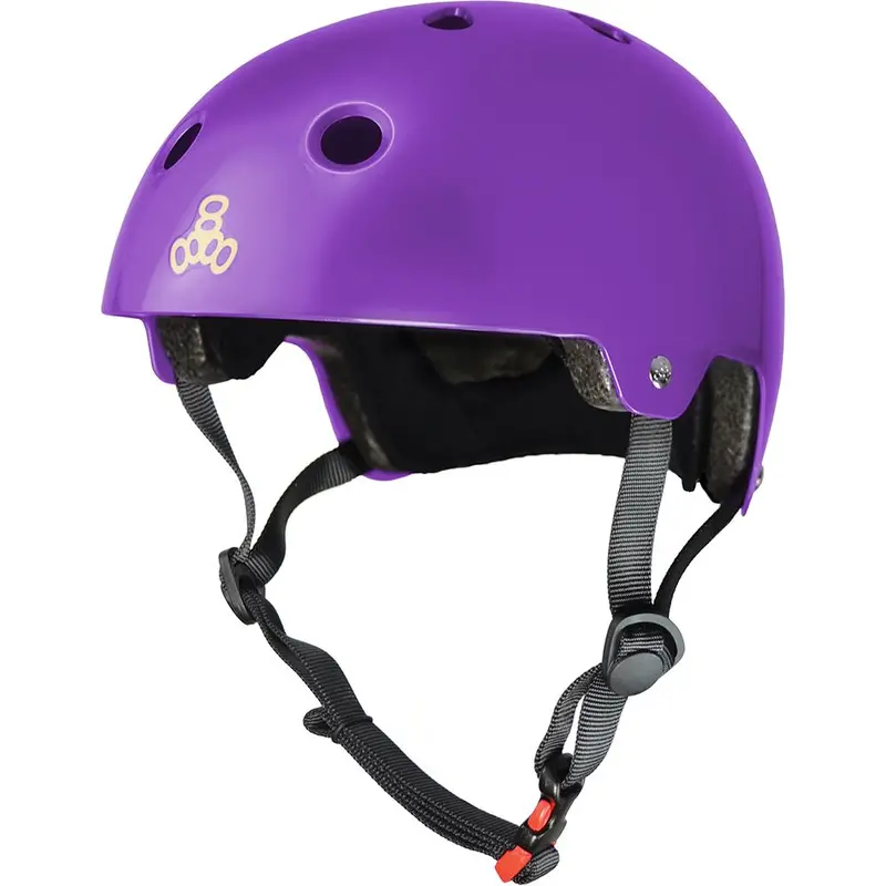 Triple 8 Certified Helmet Ss Purple Gloss 1