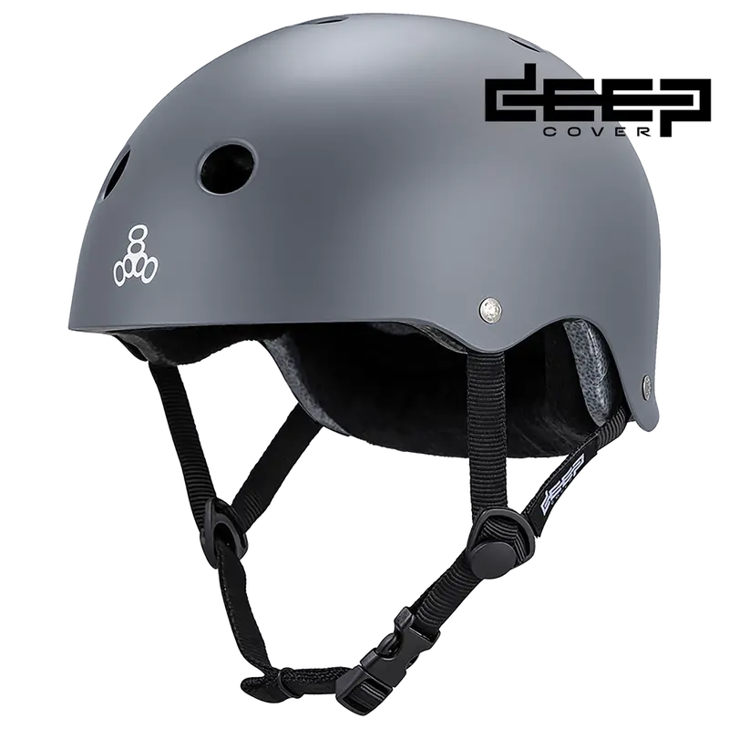Triple 8 Deep Cover Helmet Grey Matte 1