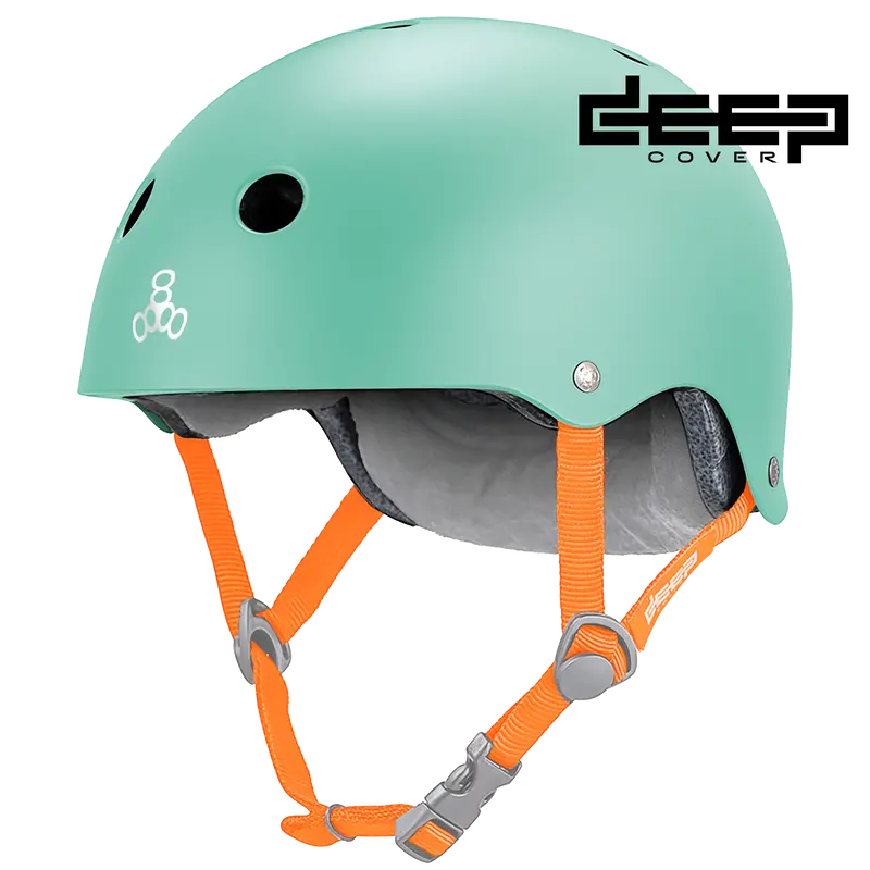 Triple 8 Deep Cover Helmet Mint Matte 1