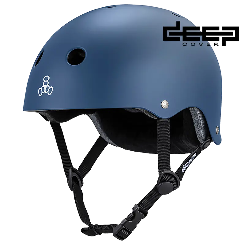 Triple 8 Deep Cover Helmet Navy Matte 1