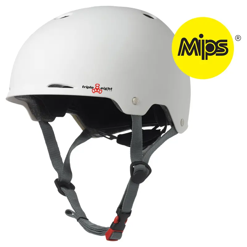 Triple 8 Gotham Mips Helmet White Rubber 1