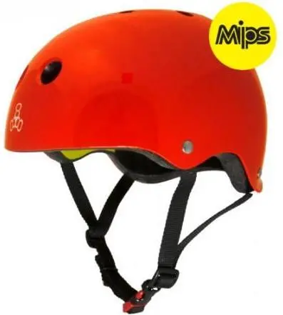 Triple 8 Helmet Derby Mips Red Gloss 1