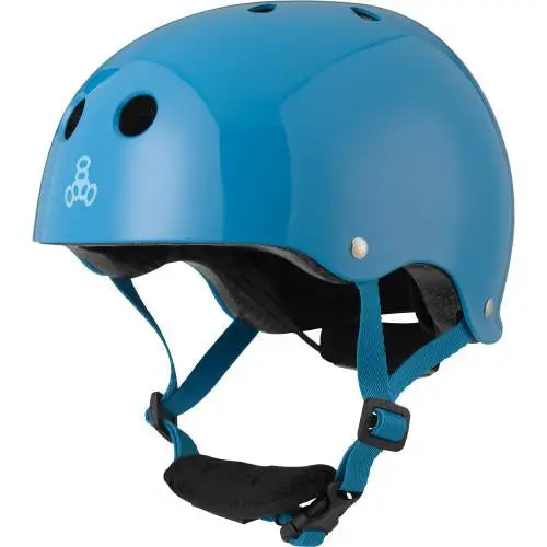 Triple 8 Lil 8 Certified Youth Helmet Blue Gloss 1