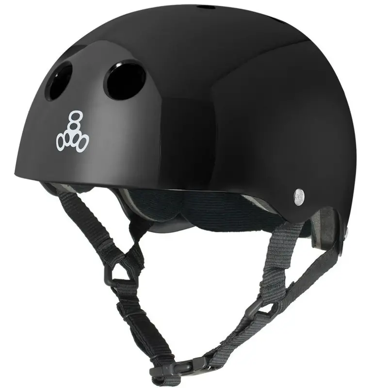 Triple 8 Skate Helmet Ss Black Gloss 1