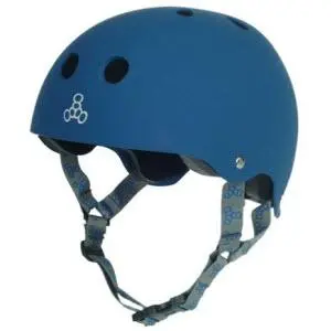 Triple 8 Skate Helmet Ss Blue Rubber 1